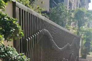 福建省漳州市景观格栅木纹漆仿古铜拉丝效果